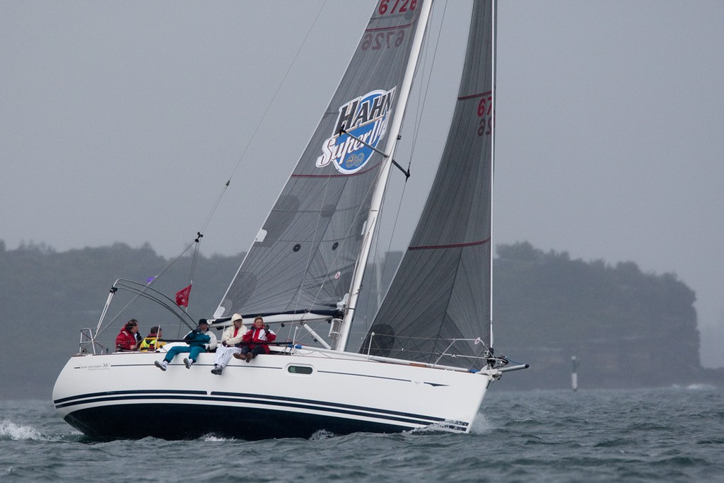 Its marital bliss for the Blairs on Sportsbar - Audi Winter Series Race 2011 © www.SailPix.com.au http://www.SailPix.com.au